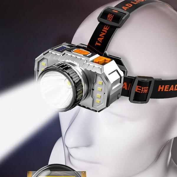 T20 супер мощный встроенный аккумулятор налобный фонарь USB перезаряжаемый светодиодный многофункциональный водонепроницаемый фонарик фонарик для отдыха на природе