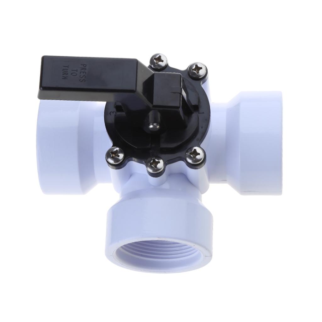 3-ходовой распределительный клапан для воды, универсальный адаптер для шланга с хомутами для распределителя воды в саду и бассейне на шланг 1,25" 1,5"