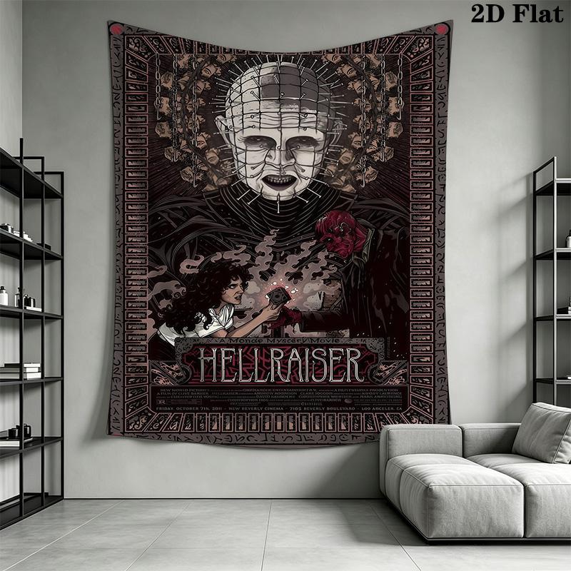 Hellraiser Dark Tapestry Design Tapestry Fashion Print Background Cloth Work Of Art Christmas Gift Soft