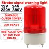 LED Revolving Flash Light Rotation Strobe Siren Beacon Beeper Warning Sound Emergency Signal Alarm Lamp for Guard Post Vehicle