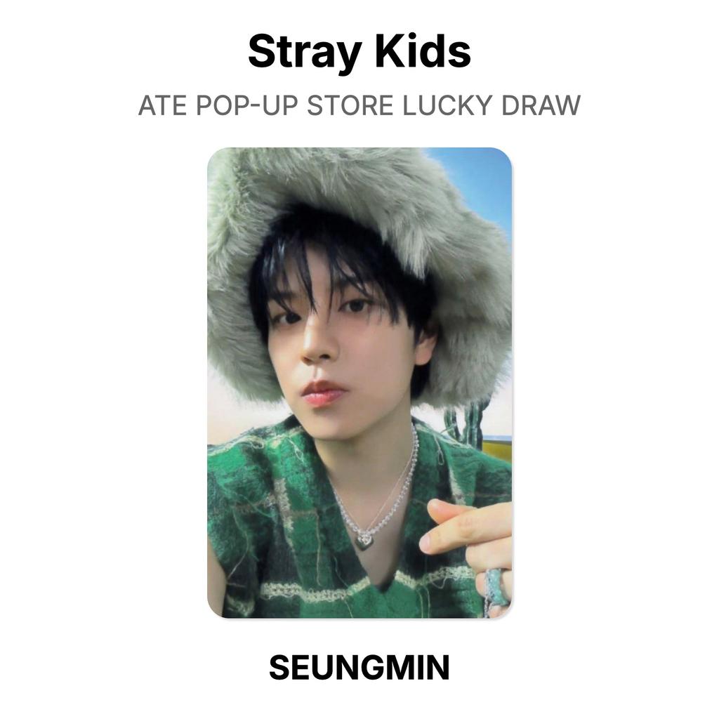 Stray Kids ATE POP-UP STORE Розыгрыш Официальная фотокарточка