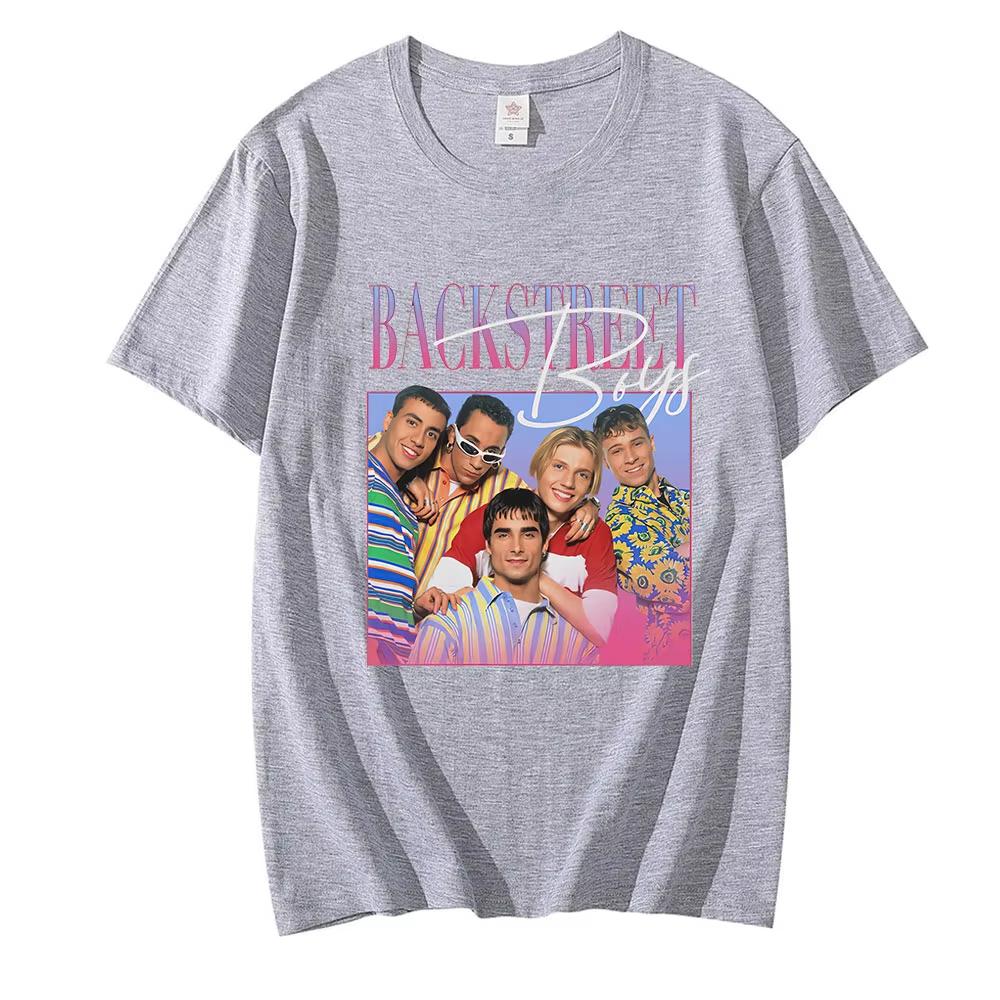 Смешная футболка Backstreet Boys Унисекс 90-е Винтажная футболка Мальчиковая группа Мужская Женская Ретро Футболки-Дань Уважения Хип-Хоп Уличная Одежда