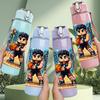 1PC Basketball Boy Sport Character Print 750ml Color Plastic Sports Water Bottle Leakproof Flip Straw Lid Suitable for Sports Office Home Use