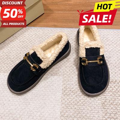 35-43 Большие размеры Мокасины из овечьей шерсти женские кудрявый овечий мех балетки женские теплые плюшевые мокасины зимняя хлопковая обувь женские меховые зимние сапоги