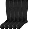Nursery Compression Knee Socks for Sizes Black 9000005A Nurses, Medical, Office, Women's, 22-24, (5-Pair Set)