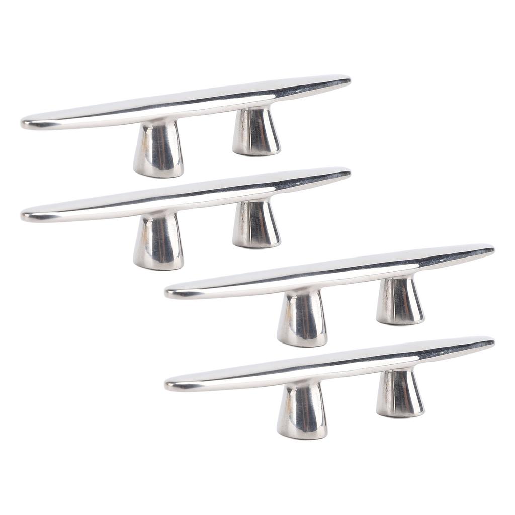 4 шт. 6-дюймовая швартовная утка с открытым основанием из полированной нержавеющей стали 316 для яхты, грузового судна, катера