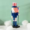 Nutcracker Soldier Cute Add Atmospheres Lightweight Wooden Patriotic 4th of July Decorations Home Decor