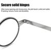 Portable Smart Folding Reading Glasses Blue Light Blocking for Men Metal Round Square Elder Eyeglasses Diopters Presbyopia