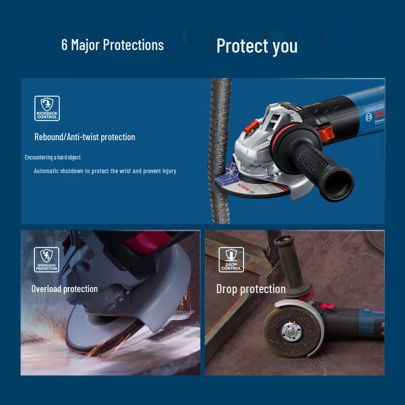 Bosch GWS 20-150 BS Heavy-Duty Angle Grinder CN plug (adapter included)