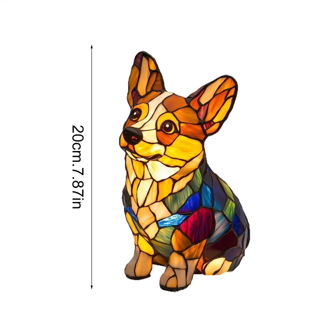 Animal Table Lamp LED Animal Bedside Table Lights Handmade Resin Sculpture Lamp Colorful Night Lighting for Nursery Bedroom Home