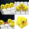 Lovely Resin Yellow Duck Keycap for Mechanical Keyboards Comfortable Touching Gaming Keyboard Keycap Repalce