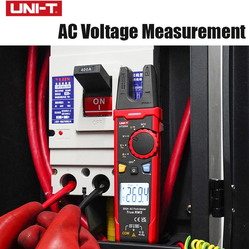 UNI-T вилочный измеритель UT256 60A AC DC ток цифровой клещи True RMS клещи амперметр NCV Ом электрический тестер высокая точность