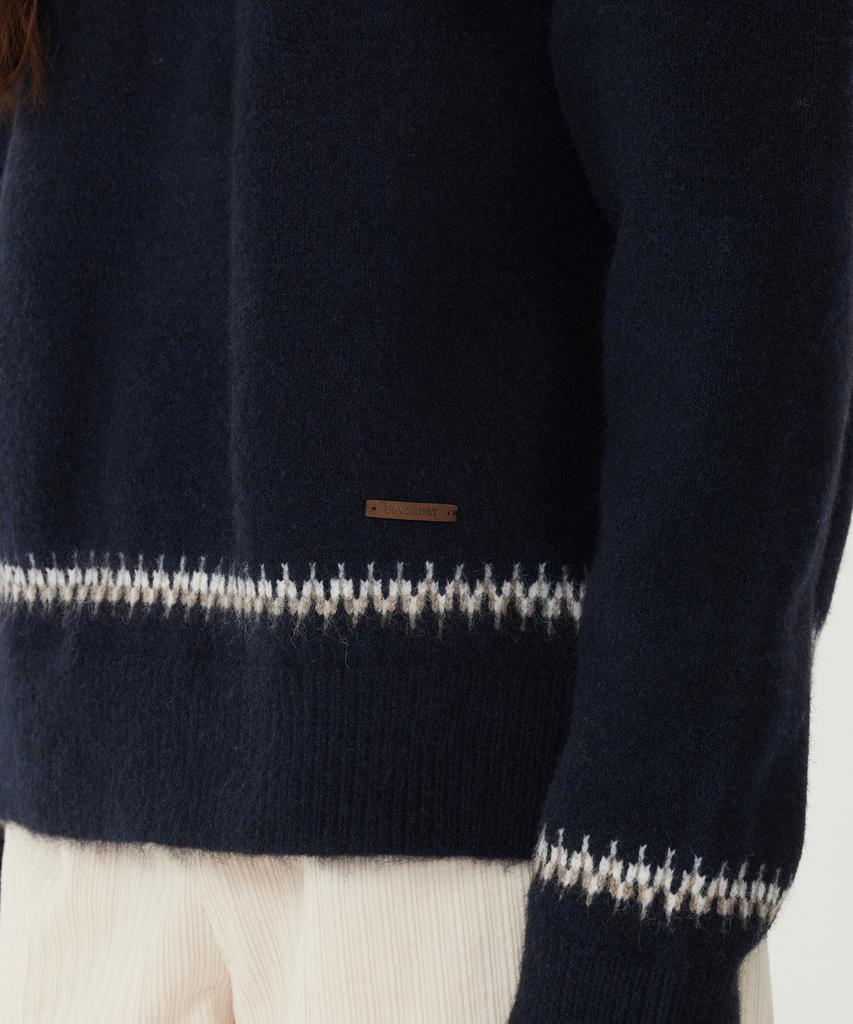 COVERNAT WOMAN Nordic Pullover Knit Dark Navy