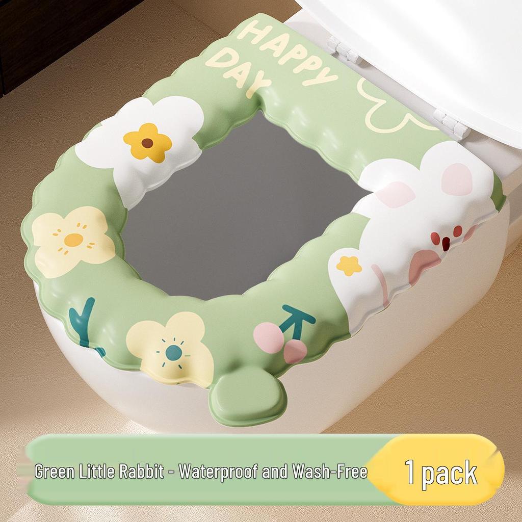 Водонепроницаемая накладка на сиденье для унитаза, не требующая стирки - Универсальная для всех сезонов