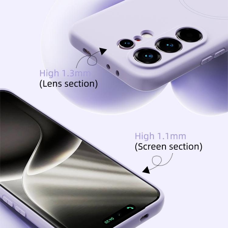Skin-Feel Liquid Silicone MagSafe Magnetic Phone Case For Tecno Pova 8 Pro 5G, N52 Strong Magnet Shockproof Anti-Dust Protective Cover