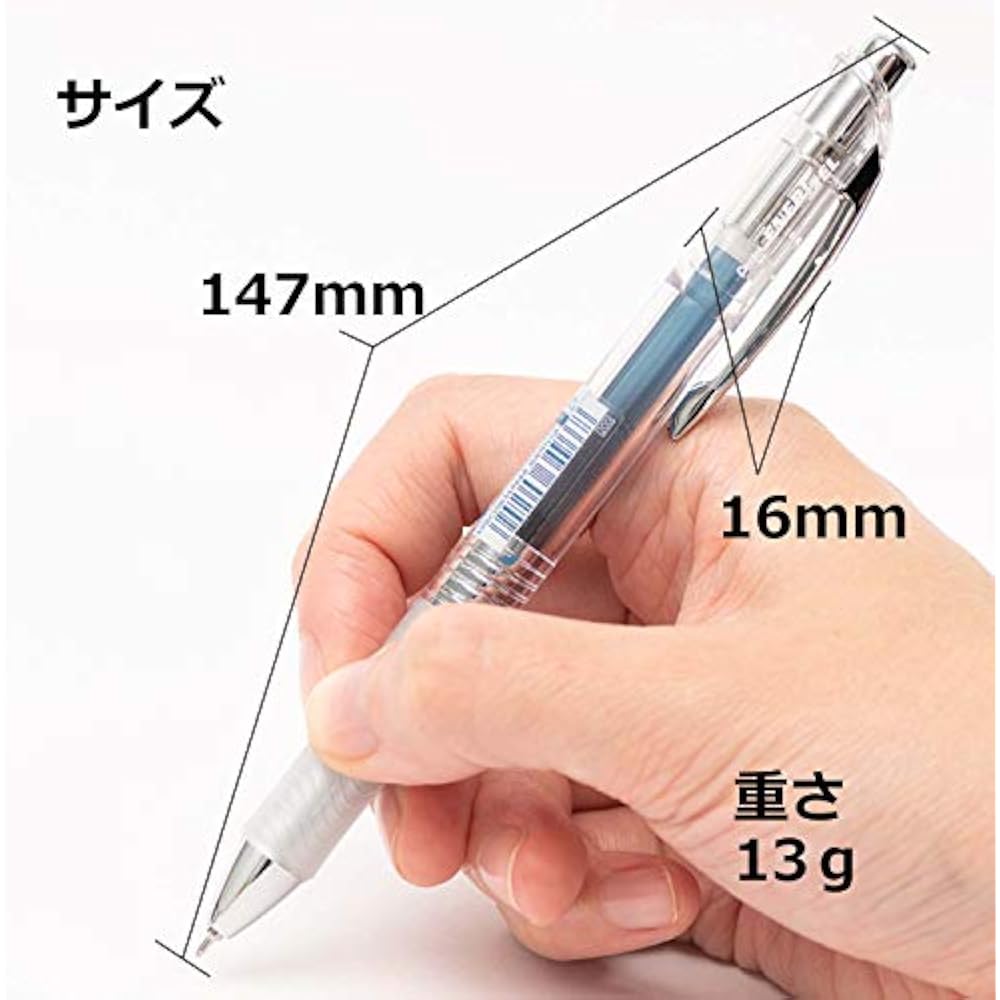 Шариковая ручка Pentel Гелевые чернила Гель Infree 0,4 мм Прозрачный корпус XBLN74TL-CA Сине-черный