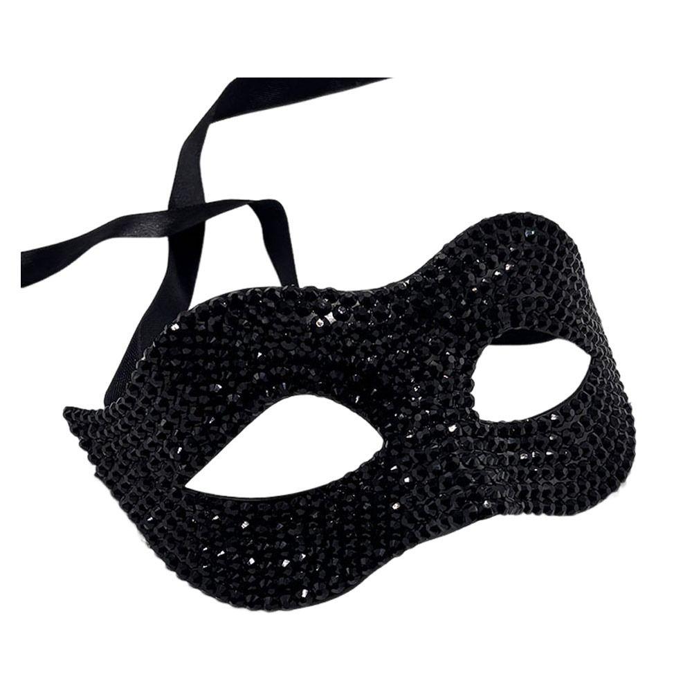 Shiny Acrylic Crystal Rhinestone Eye Mask Luxury Design Masquerade Mask  Halloween Carnivals