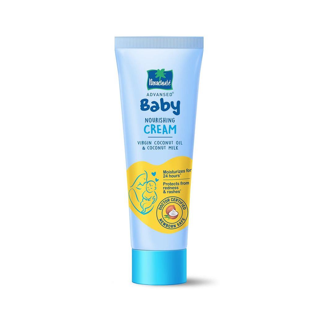 PARACHUTE Advansed Baby Cream 100g | Hypoallergenic Newborn Moisturizer | 24H Gentle Nourishment | Safe For Sensitive Baby Skin