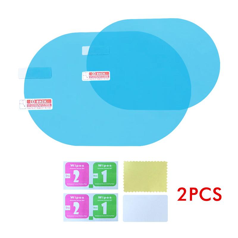 Car Rearview Mirror Film Side Window Rainproof Clear Film 2 Pcs Anti Fog Window Mirror Protective Film Sticker Car Accessories