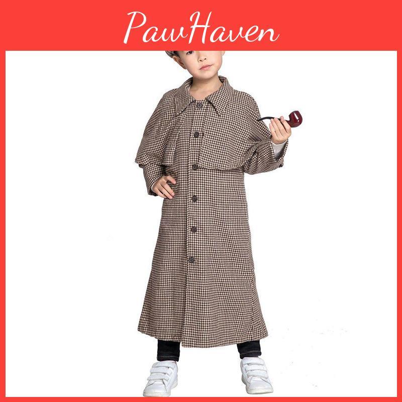 Модный Костюм Шерлока Холмса Для Мальчиков Идеально Подходит Для Хэллоуина И Театральных Представлений