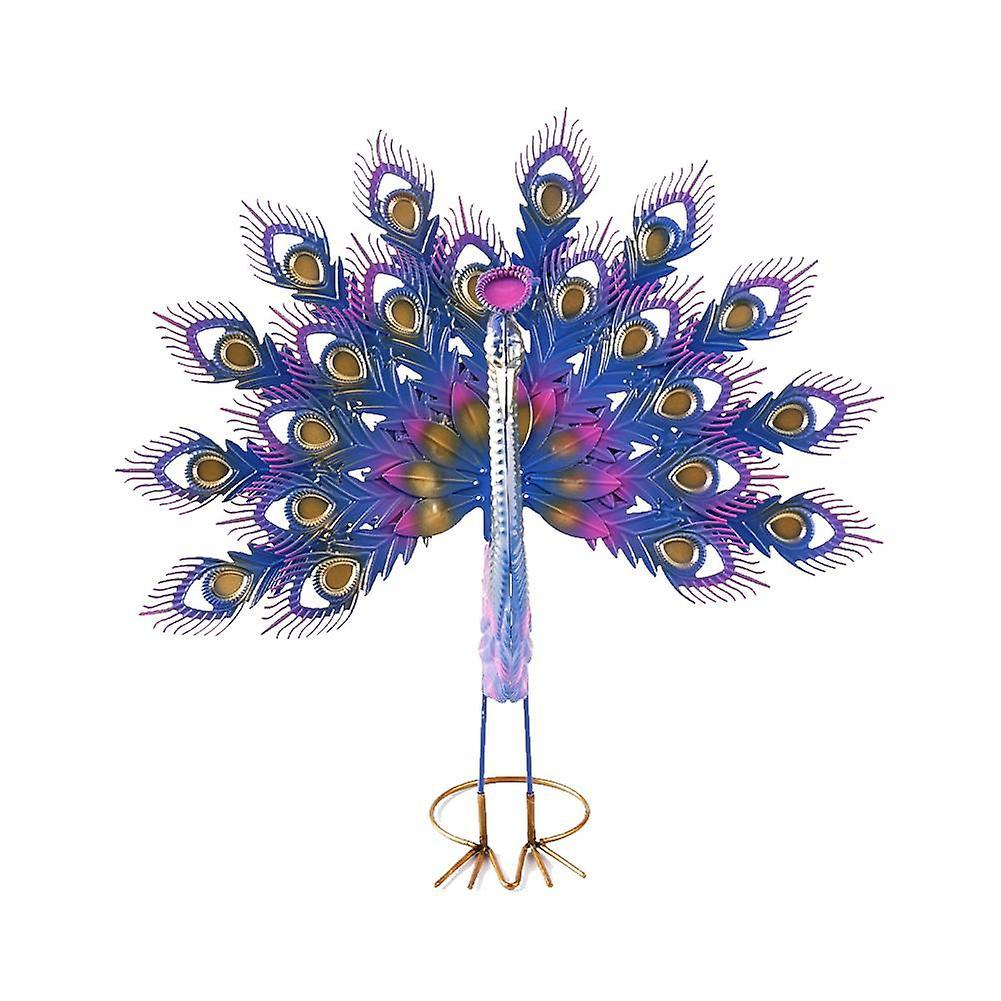 Peacock Statue Garden Decor Metal Peacock Yard Art Lawn Decor Outdoor Sculptu