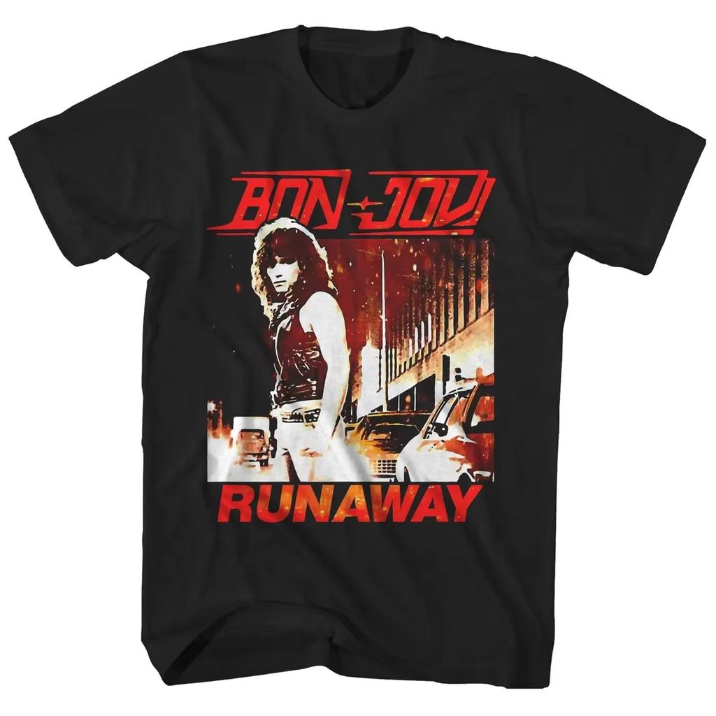 2026 Горячая Распродажа Футболка Bon Jovi Логотип Сердце и Кинжал Футболка Bon Jovi Футболка Унисекс Унисекс Хлопок Повседневная Свободная Уличная Одежда Оверсайз Футболка