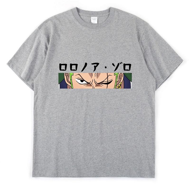 Аниме One Piece Ророноа Зоро Луффи Классическая забавная летняя спортивная мужская футболка с короткими рукавами и принтом комиксов