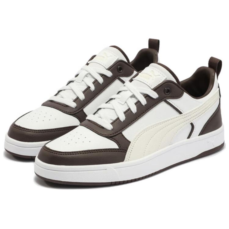 Puma Dribble Comfortable Versatile Durable Low-Top Lifestyle Casual Shoes Unisex Casual Shoes White Black 400326-02