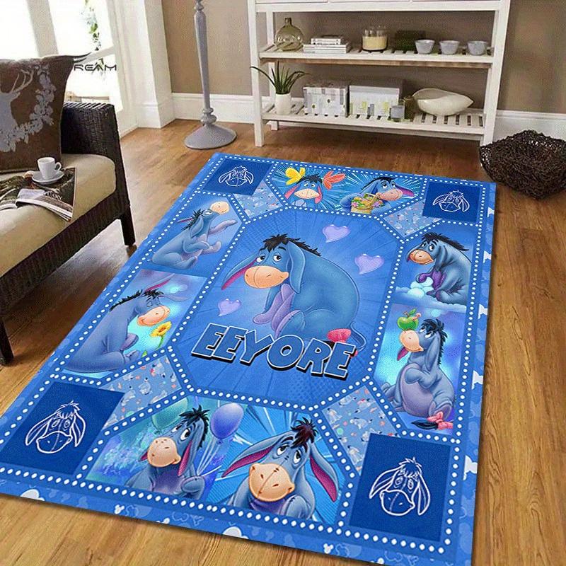 1pc Eeyore Rug Anti Slip, Non Shedding, Stain Defying, Ideal for Living, Bedroom & Laundry Handcrafted Home Decor