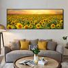 Sunflower Field Landscape Oil Painting Printed On Canvas Poster Bedroom Decor Modern Wall Art No Frame Picture Home Decoration No Frame