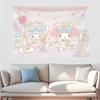 Тканые гобелены Sanrio For My Melodies And My Sweet Piano Мультяшные украшения для комнаты на дни рождения и Рождество Праздничные фоны