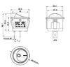 10 шт. SPST Snap-in ON-OFF 2-контактный круглый кулисный переключатель типа «лодка» черный AC 250 В 6 А 125 В 10 А для замены бытовой техники