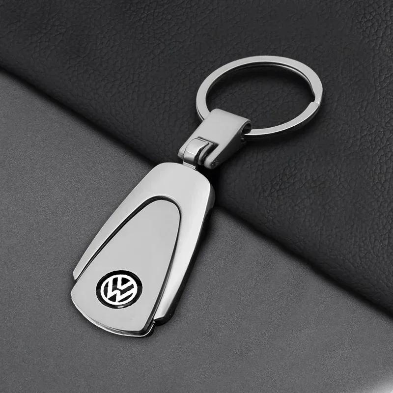 Для Volkswagen VW Металлический кожаный брелок для ключей автомобиля Брелок Значок Аксессуары Для Volkswagen Golf-5 6 7 MK6 Jetta Lavida Polo Tiguan P