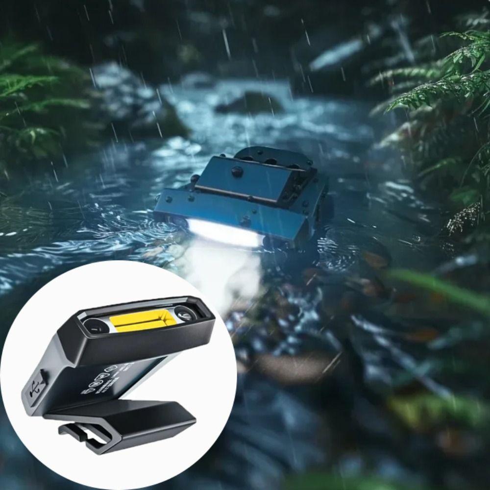 Ultralight COB Headlight Super Bright Strong Light Rechargeable Headlamp Long Battery Life USB Head Flashlight Fishing
