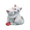 Статуэтка кошки Белый цвет Кошка Смола Украшения Садовая статуя