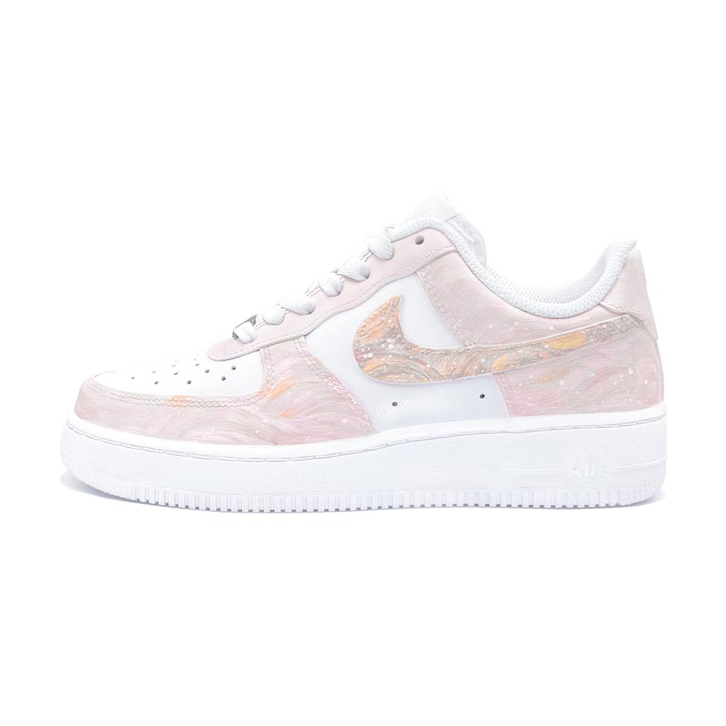 Nike Air Force 1 Shopping Bag, Planet, First Moon Culture Abrasion Resistant Low top Skateboard Shoes Unisex DD8959-100(TeamTwo-bag)