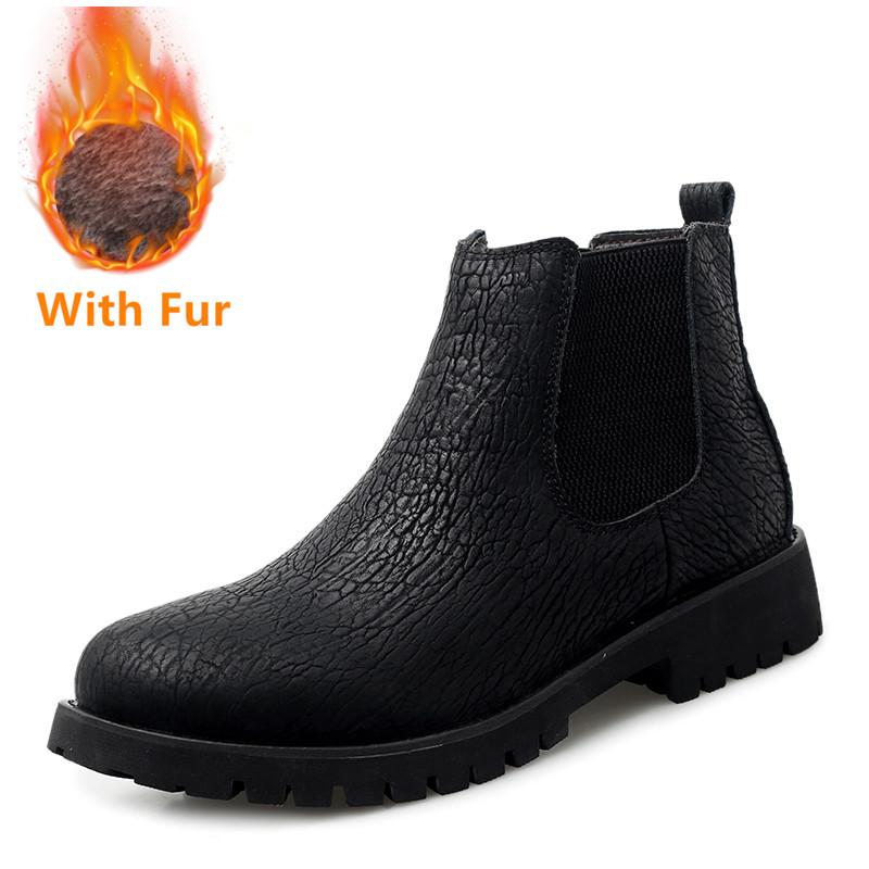 Модные мужские ботинки из натуральной кожи, универсальные, новые, без застежек, мужские туфли, модные мужские ботильоны, роскошь для мужчин, классические мотоциклетные ботинки