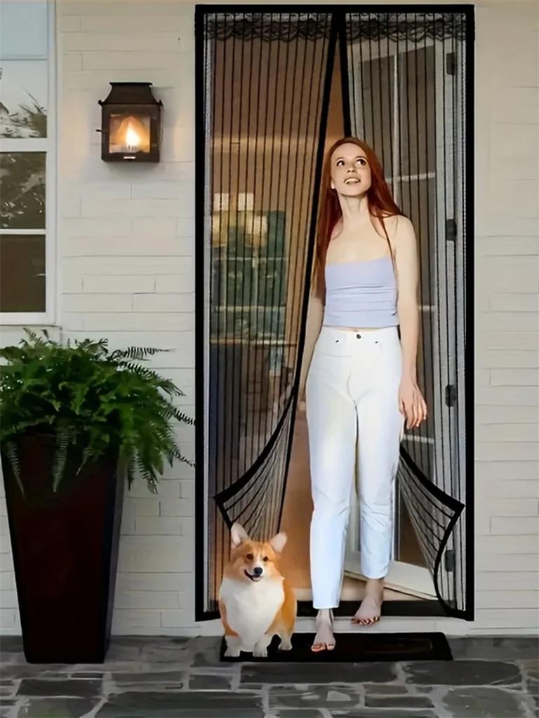 Летняя противомоскитная штора на дверь Летняя москитная сетка Магнитная штора от комаров для гостиной, спальни, кухни