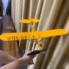 Metal 3D Windmill Wind Direction Compass Airplane Weathervane Garden Decoration Weather Vane