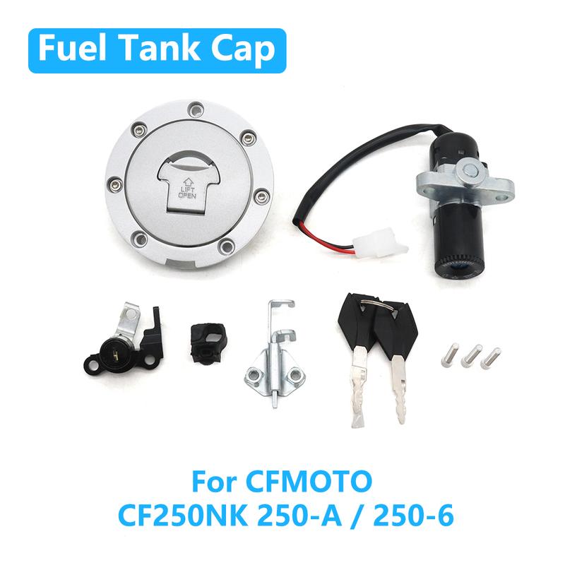 Для CFMOTO CF250NK 250NK 250 NK 250-A / 250-6 Аксессуары для мотоцикла Замок зажигания Крышка бензобака Набор ключей