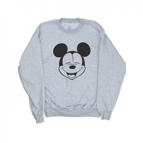 Disney Womens/Ladies Mickey Mouse Closed Eyes Sweatshirt