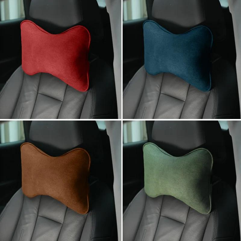 Car Sticker For Alfa Romeo 159 147 1pc/2pcs Car Headrest Fur Neck Pillow Seat Head Cushion Pillow For Alfa Romeo Giulia Stelvio abc012