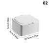 Desktop Storage Box Mini Cotton Swab With Lid Student Cosmetic Cotton Plastic Dustproof Student Sundries Finishing Box