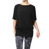 Machikaada Yoga Long Stylish and Cute for Yoga and Fitness Women's Top, Flattering, Length, (Size M, Black)