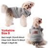 Warm Dog Clothes Autumn Winter Pet Jacket Coat Pink Grey Soft Vest Costume with D-ring Schnauzer Yorkshire Costume for Small Medium Dogs