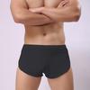 Мужские сексуальные трусы-боксеры с низкой посадкой и эластичным поясом, трусы-боксеры, однотонные трусы-боксеры с полным покрытием бедер