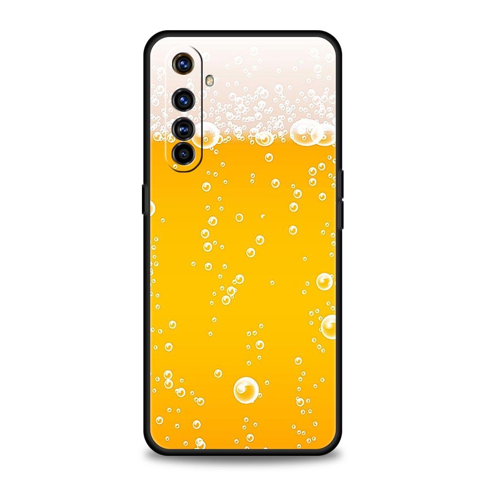 Алкогольный летний чехол с пузырьками для Realme GT Neo 2 3 3T, чехол для телефона Realme 11 10 9 8 5G 7 6 GT2 Pro Plus C21 C11 C25 C35, мягкий чехол