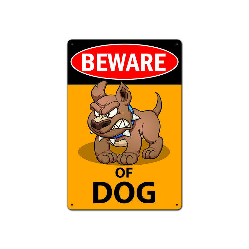 Предупреждающие металлические знаки для собак, винтажный металлический плакат, жестяная вывеска, ретро жесть, металлическое украшение для бара, паба, клуба, гаража
