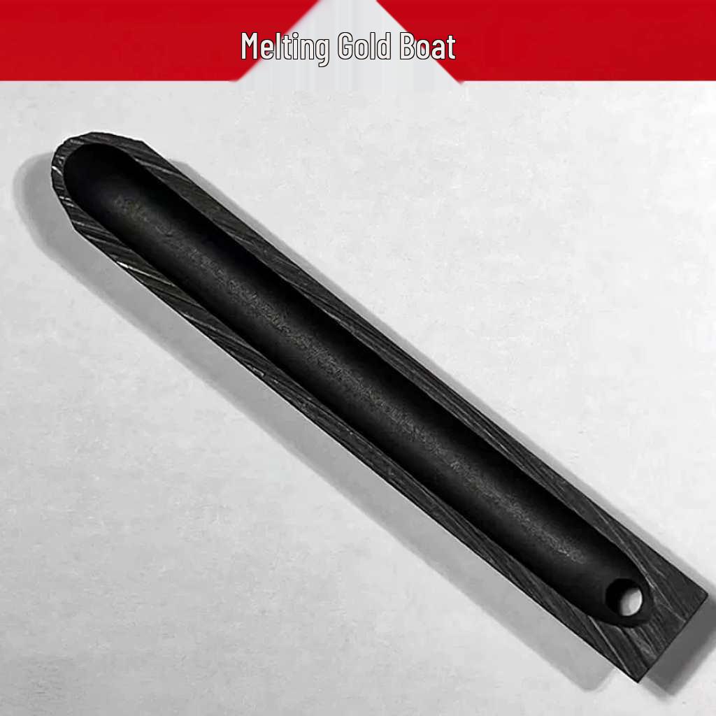 1 Yuanbao Graphite Crucible for High-Temperature Melting of Gold and Silver, Durable Ingot Mold for Casting and Refining Gold and Silver.
