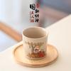 Plant Ash God Of Wealth Teacup Ceramic Household Kung Fu Tea Set Personal Special Master Cup Large Tea Tasting Teacup